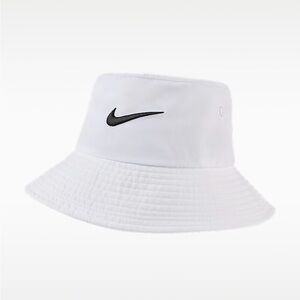 Nike Toddler UPF 40+ Infant Bucket Hat Sun Hat 7A2682-001 White One Size NWT New